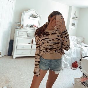 Animal print sweater